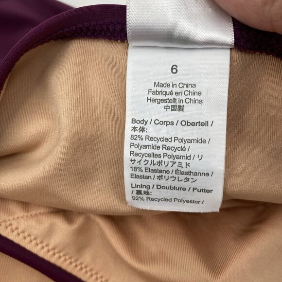 J.Crew Size 6 Halter Wrap Swim Dress in Iris Purple Plum BC122 - Picture 11 of 14